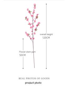 Simulation 6 Fork Decoration Wedding Hotel Raw Silk Fake Flower Branch