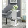 Designs2Go Abby Magazine C End Table - White