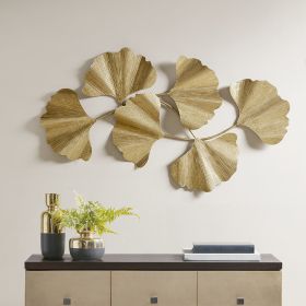 Gold Foil Metal Ginkgo Leaf Wall Decor - as Pic