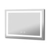 Bathroom Vanity LED Lighted Mirror-(Horizontal/Vertical with double bond)-36*28in - as Pic