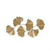 Gold Foil Metal Ginkgo Leaf Wall Decor - as Pic