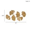 Gold Foil Metal Ginkgo Leaf Wall Decor - as Pic