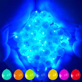 50PCS 9 Colors Balloon Light, Long Standby Time Mini Ball Light, Round LED Flash Lamp For Paper Lantern Balloon Party, Wedding, Birthday, Festival (Color: Purple)