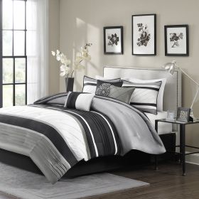 7 Piece Comforter Set (Color: as Pic)